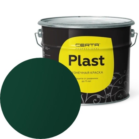 CERTA PLAST Полуглянцевый Зеленый RAL 6005 10кг