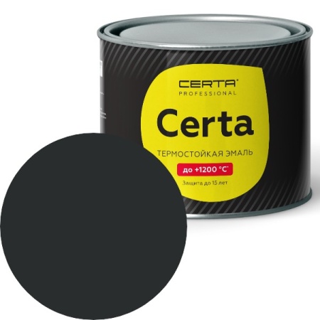 CERTA до 600°С антрацит (угольно-черный) (~RAL 9017) 0,4 кг