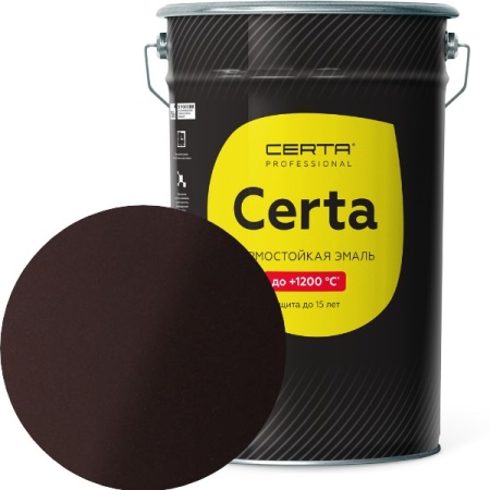 CERTA до 800°С коричневый (~RAL 8017) 25 кг