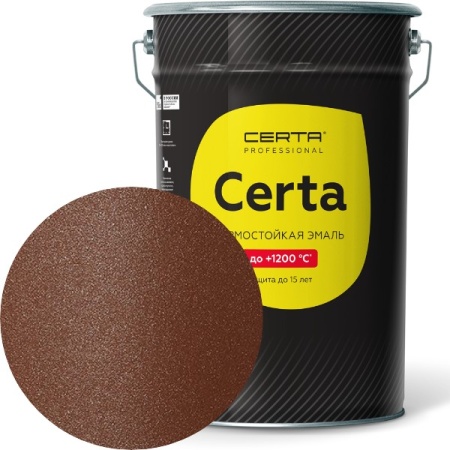 CERTA HS терракот металлик 1000 °C 25 кг
