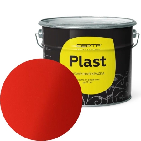 CERTA PLAST Mатовый ярко-красный 10 кг