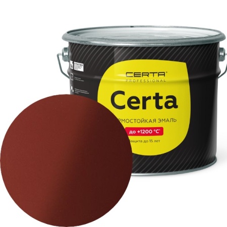 CERTA до 800°С красно-коричневый (~RAL 8012) 10 кг