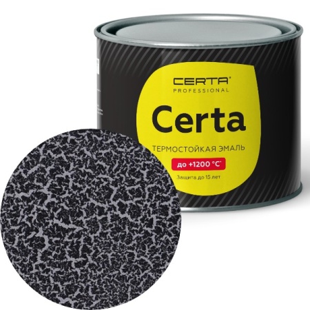 CERTA Craquelure" эмаль для декора базовый слой до 600°С серебристый (0,4кг)