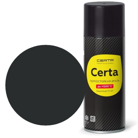 Эмаль для декора "CERTA Craquelure" финишный слой до 600°С черный (аэрозоль)