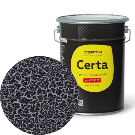  "CERTA Craquelure" эмаль для декора базовый слой до 600°С серебристый (4кг)