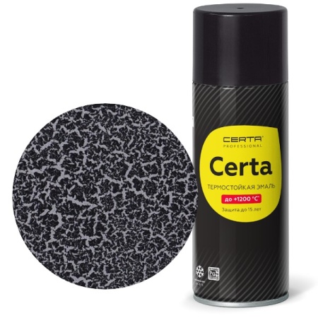 CERTA Craquelure эмаль для декора базовый слой до 600°С серебристый (аэрозоль)