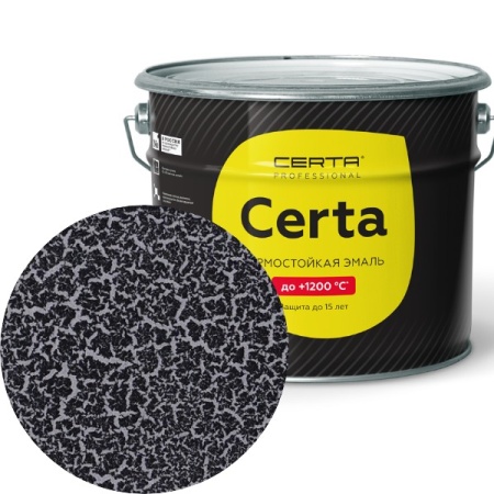  "CERTA Craquelure" эмаль для декора базовый слой до 600°С серебристый (10кг)